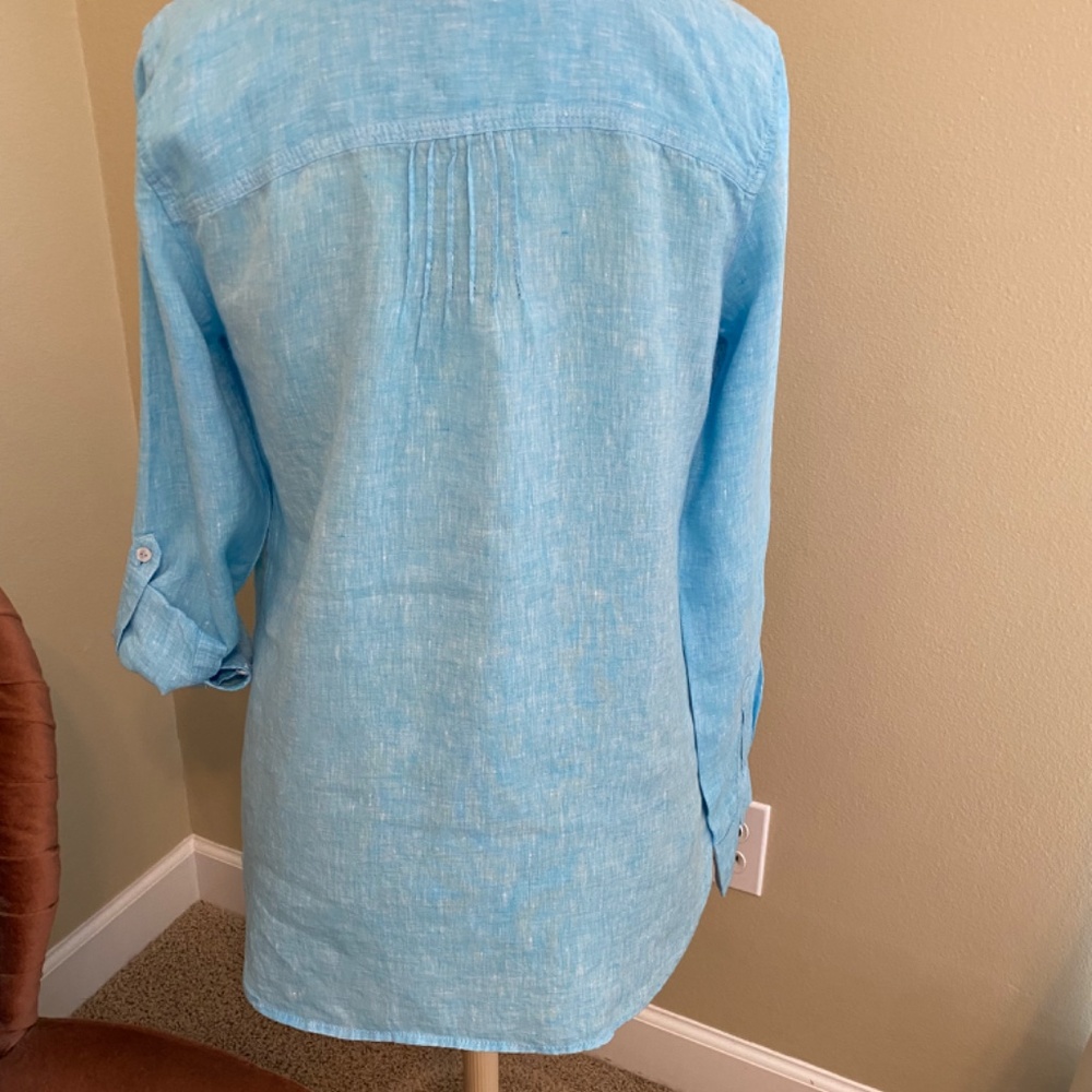 Talbots Linen top size Small - Picture 2 of 7